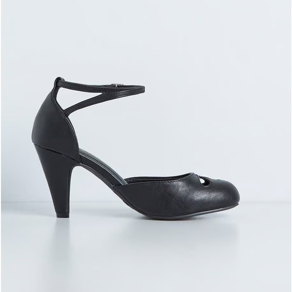 ModCloth NIB Spin Me Right Vintage Inspired Heels - Black - Picture 4 of 4